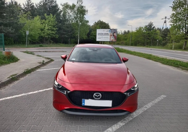 Mazda 3 cena 92250 przebieg: 34500, rok produkcji 2020 z Warszawa małe 379